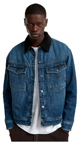 G-Star Herren Dakota Sherpa Jacke, Blau (worn in waterspouts D25138-D536-G804), XS