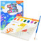 YPLUS Malerei mit Wasserbüchern für Kleinkinder, Aquarellpapier für Kinder von 1 bis 4 Jahren, Geschenk für Kunsthandwerk mit Pinsel und Illustrationen von Wasserlebewesen im Lieferumfang enthalten