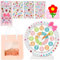 YIBONIKA Wecker Kinder Analog ohne Ticken, Kinderwecker zur Einschulung Schulanfänger für Kinder stille Wecker mit DIY Glitzer Diamant Set Geschenk für Mädchen 3-10 Jahre