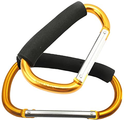 GREENADSCAPE 2pcs Roller Skating Boots Carrying Hooks Compact Lightweight Ski Boots Hook for Ice Skating Carabiner Clip