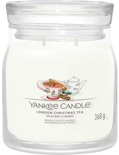 Yankee Candle, Medium Garden Candle, LONDON CHRISTMAS TEA, Home, Room Fragrances
