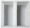 YUCHUANGYE Beton Schablonen Kunststoff-Gartenwegform, Pflaster, DIY-Wegmacherform, Pflasterstein, Zementziegel, die Steinstraßenpflasterformen, Werkzeug, Gartendekoration Betonformen(10x20x6cm)