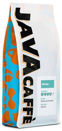 Java Caffè All Day Coffee Beans 1kg Bag | Hand Roasted, Premium Arabica & Robusta, Full Medium Roast, Resealable Bag