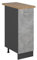 Vicco Armario de Farmacia R-Line, Hormigón, 30 cm, ET Roble