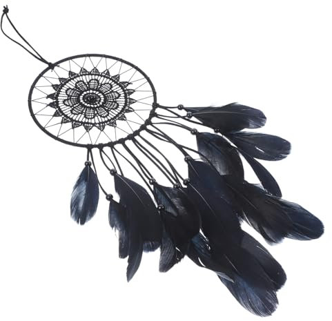 HYTROVE Gewebte Aufkleber Eukalyptus Wandgemälde Wohnkultur Lichterketten Anlage Fenster Kerzenwärmerlampe Sprudelnd Filzornamente Hängend Makramee Für Eisenringe Black