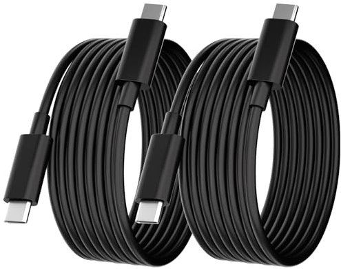 6FT USB C to USB C Charging Cable 65W Type C Laptop Charging Cord for HP Spectre Envy/DELL/Chromebook/Thinkpad Yoga/Asus/Acer,for Samsung/MacBook Pro Mini Laptop Computer Power Cable Replacement,2Pack