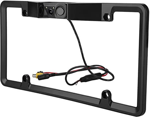 3 in 1 Nummernschildkamera mit Parksensor und Rückfahrfunktion für Autos, Wasserfestes ABS-Material mit 120-Grad-Weitwinkel