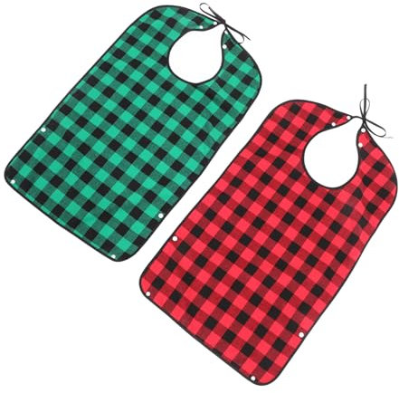 CALLARON 2stücke Stillunterlagen Für Erwachsene Und Waschbar Unterlagen Zum Schutz Der Kleidung Für Senioren Patienten Und Ältere Personen Beim Essen Wiederverwendbare Essunterlagen Mit
