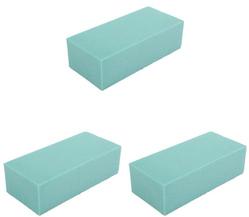 Generisch 3 Stück Steckschaum Blumensteckschaum Nasssteckschaum, Blumenschaumblöcke, Steckmasse - Kegel Blumengestecke Steckschwamm zum Basteln, Hochzeit, Geschenke, Deko Blumen Gesteck (C)