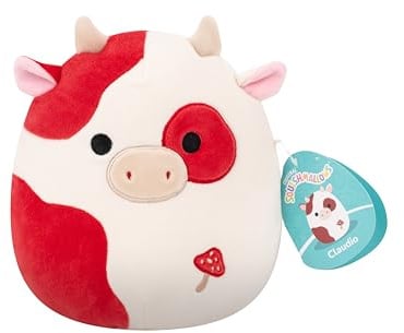 Squishmallows Original 7.5-Inch Claudio the Spotted Cow | Collectable Cute Plush Toy, Cuddly Toys for Children, Soft Toys, Cute Teddies Suitable for Girls and Boys Ages 3