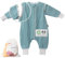 Mababu Ganzjahres Baby Schlafsack mit Füßen & abnehmbaren Ärmeln - 0.5 TOG - 100% GOTS - Bio Baumwolle - Ganzjähriger Kinderschlafsack mit Füßen- umklappbare Bündchen (Sea Green, 110cm)