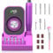 Nagelfräser Professionell 40000U/min - Maniküre Pediküre Set Fußpflege Elektrisch mit 7 Nail Drill Bits für Gelnägel, Elektrische Nagelfeile Nagelpflegeset Set, Salon & Heimgebrauch (Rosa)