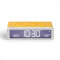 Lexon Flip Classic réveil Matin Lumineux, réversible avec Faces on Off et Fonction Snooze, à écran LCD et Lumière Tactile, Rechargeable par USB-C - Jaune Glossy