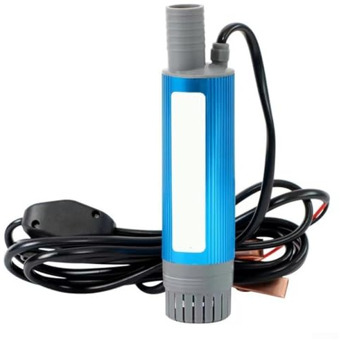 Tragbare Diesel Wasserumfüllpumpe, Edelstahl Tauchpumpe Diesel Wasser Umfüllpumpe zum Angeln und Camping 12V/24V (24V)