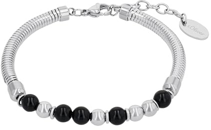 s.Oliver Armband 925 Sterling Silber/Edelstahl für Damen, Armschmuck, Motiv, Kommt in Schmuck Geschenk Box