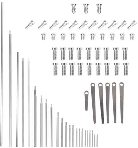 Suoumwa Woodwind Instrument Accessories 71Pcs Oboe Repair Tool Set Maintenance Parts Threaded Rod Screws Replacement Parts