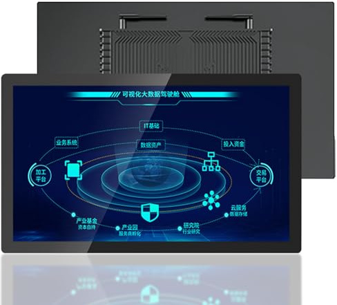 LADECNERHT Panel Pc Industriale, Panel Pc con Touch Screen Capacitivo a 10 Punti, Ip65 Computer all-in-One, per Chioschi, Fabbriche, Windows 10 17inch-i5-4200U(4GRAM+128GSSD)