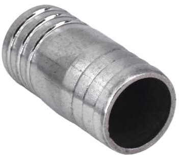 Connecteurs barbelés Raccord cannelé droit en acier inoxydable 304, raccord de tuyau, 1 pièce(34 * 34mm)