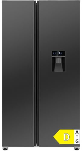 Bomann Réfrigérateur Américain 439 L SBS 7367, Classe D, Noir
