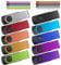 USB Stick Pack of 10 2GB USB 2.0 Flash Drives Metal Bulk Value Memory Sticks Kepmem Swivel Portable 2 GB Thumb Drives Assorted Colors Pendrive Stylish Keychain U Disk with Cords for Data Storage