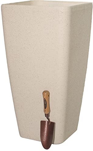 Primrose Stone Effect Resin Indoor Outdoor Flared Planter Trough in White 76cm (29.9in)