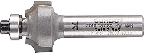 GUHDO HW-Viertelstabfräser Z2 S8 D18,7 R3