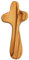 MaMeMi HANDSCHMEICHLER-Kreuz aus OLIVENHOLZ [ca. 7 cm] – aus dem HEILIGEN Land – zum GEBET, MEDITIEREN oder BERUHIGEN – Handarbeit aus Israel Religious Collection