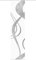 VISION S Schiebegardine TIBANO Links, halb-transparenter Stoff in Bambus-Optik, 260 x 60 cm (h x b), Farbe:, Farbe:grau