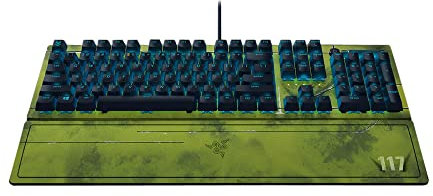 Razer BlackWidow Halo Infinite Edition Tastiera da gioco meccanica: interruttori meccanici Razer,Illuminazione RGB,Rollover N-Key con anti-ghosting,Passthrough USB