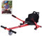 Hoverboard, Verstellbarer Hover Cart, Go Kart Für Elektroroller Drift Suspension Kart Kompatibel Mit Classic 6,5 Zoll, Red