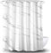 Alumuk Mamor Rideau de douche imprimé anti-moisissure imperméable lavable en tissu polyester antibactérien avec 12 anneaux de rideau de douche, 150 x 180 cm