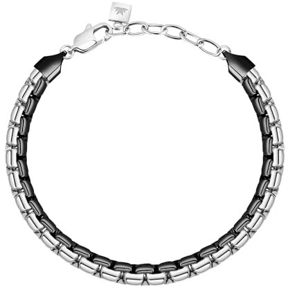 Morellato Bracciale da uomo, collezione Motown, in acciaio inox, oro rosa PVD – SALS54, 22 cm, Lega di acciaio