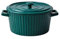 Soup Bowl with 2 Handles and Lid, Large Soup Bowls with Handles in China Porcelain Ceramic Oven Microwaveable Microwave Safe Kitchen Solid Color for Noodles Fruit Salad-Dark green-1200ML