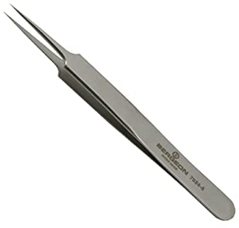 Bergeon 7024-5 Pince à épiler anti-magnétique en acier inoxydable 120 mm