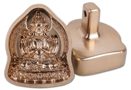 Gandhanra Chenrezig Statuen TSA TSA Formen - Mini Tibetische Tonformen für Sakralkunst, Werkzeugsatz zur Herstellung Opfergaben, handgefertigte Handwerksformen für spirituelle Praxis