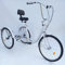 TIXBYGO 24 Zoll Dreirad für Senioren,3-Rad Fahrrad mit Einkaufskorb,6-Gang Dreirad für Erwachsene,Dreirad für Erwachsene ​Comfort Fahrrad Outdoor Sports Urban (Weiß)