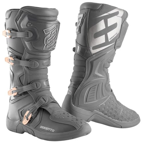 Bogotto MX-5 Stivali motocross, grigio, 42