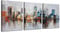 Arjun Brooklyn Bridge Wandkunst, moderne New York, abstrakte Leinwand, Stadtbild, NYC-Skyline, gerahmt, fertig zum Aufhängen, Bilder für Badezimmer, Wohnzimmer, Wanddekoration, 30.5x40.6x3 Paneele