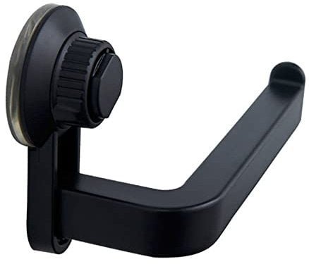 RoxNvm Toilet Roll Holder - Self Adhesive, Suction, No Drill with Strong Adhesiveness, for Bathroom Kitchen (Dark)