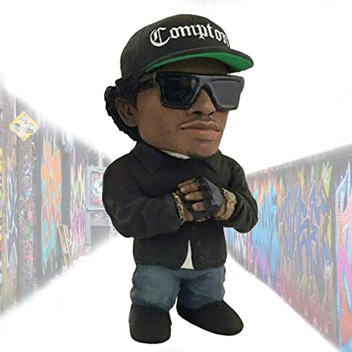 Jauhmui Gedenkharzskulptur, Rapper-Harzstatue, handgefertigte Rap-Star-Sammlerstücke, Beste Rapper-Harzornamente, Heimdekoration, Geschenk für Sich selbst oder Freunde (Stil 4)