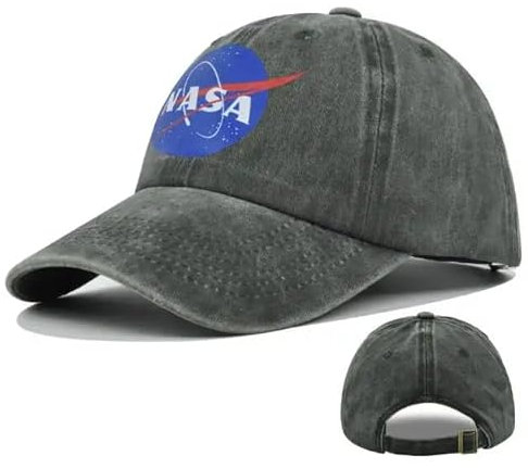Generico Baseballmütze mit Visier N.A.S.A. Unisex verstellbar, Grün (Army Green), One size