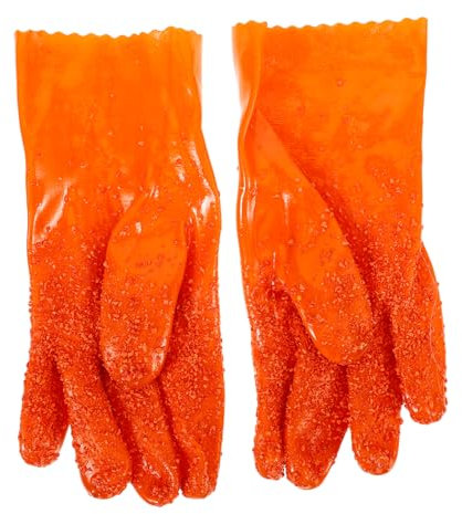Uonlytech Vegetable Gloves Waterproof Scrubbing Gloves with Peeling Nubs One Size Fits All Kitchen Tool for Easy Vegetable and Skin Removal