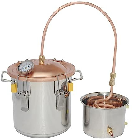 Home Brew Wine Making Kit with Copper Tube & Dual Display Thermometer