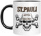 St.Pauli Tasse - Aufstieg Skull 23-24 - Fussball - Geschenk (Schwarz)