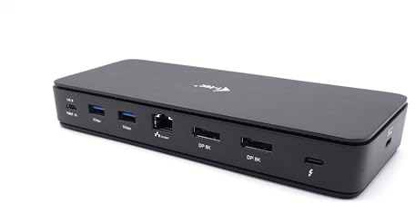 i-tec Thunderbolt 4 Generation 3 2X Display Dock 7X USB, 2.5 GLAN, PD 92W, 1m TB4 Cable