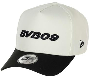 New Era BVB 09 Borussia Dortmund Weiß Schwarz Verstellbare 9Forty A-Frame Cap - One-Size