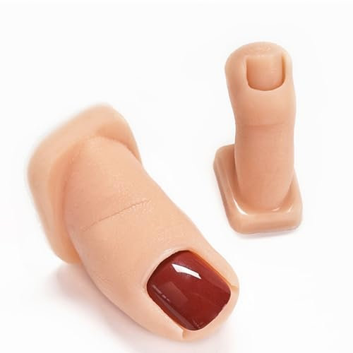 Miaoyak Lot de 2 faux orteils souples en silicone acrylique pour entraînement des ongles