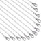 Zythrem 30 Pcs Silver Necklace Chains Bulk 18 Inch/ 45cm Stainless Steel Chain 1.5mm Thin Necklace Chains for Jewelry Making Link Cable Chain with Lobster Clasps for Pendants DIY Jewelry Supplies