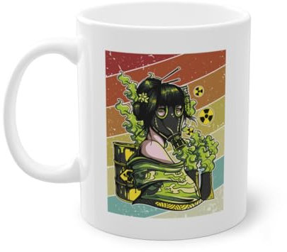 Retro Energie Betreiber Kaffeetasse | Uran Kernkraftwerk Nuklearingenieur Tasse Weiß (07706C)