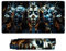 Mousepad Egypt Desk Mat Large (28 x 12 x 0.12 inch), Non-Slip Water-Resistant Black Gaming Mouse Pad Stitched Edges Desk Pad, Soft Smooth Surface Desk Matt, Mouse Pads for Home Office Gaming Room X-7
